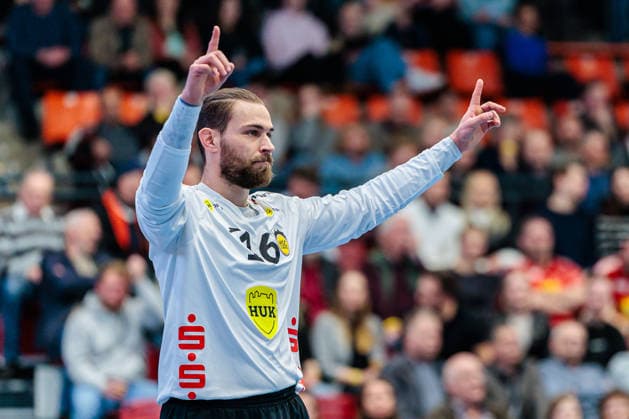 Petros Boukovinas HSC 2000 Coburg, 16 GER, TuS N Luebbecke vs HSC 2000 Coburg, Handball, 2 Bundesliga, Matchday 26, Season 2025 2026, 02 04 2026 GER, TuS N Luebbecke vs HSC 2000 Coburg, Handball, 2 Bundesliga, Matchday 26, Season 2025 2026, 02 04 2026 Luebbecke Copyright: xEibner-Pressefoto JanxRollingerx EP_JSK