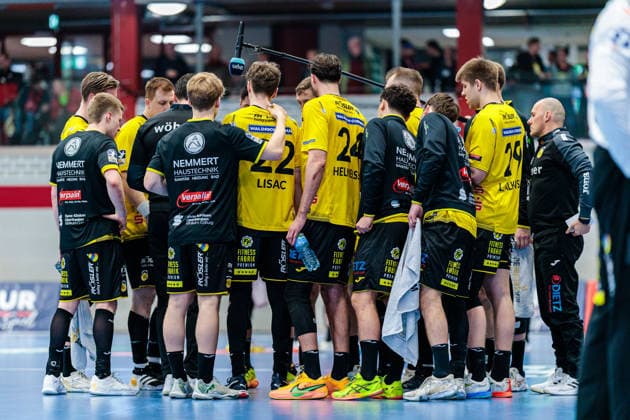 Time out HSC 2000 Coburg GER, TuS N Luebbecke vs HSC 2000 Coburg, Handball, 2 Bundesliga, Matchday 26, Season 2025 2026, 02 04 2026 GER, TuS N Luebbecke vs HSC 2000 Coburg, Handball, 2 Bundesliga, Matchday 26, Season 2025 2026, 02 04 2026 Luebbecke Copyright: xEibner-Pressefoto JanxRollingerx EP_JSK
