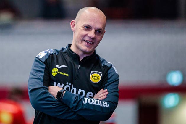 Davor Rokavec HSC 2000 Coburg, Co Coach GER, TuS N Luebbecke vs HSC 2000 Coburg, Handball, 2 Bundesliga, Matchday 26, Season 2025 2026, 02 04 2026 GER, TuS N Luebbecke vs HSC 2000 Coburg, Handball, 2 Bundesliga, Matchday 26, Season 2025 2026, 02 04 2026 Luebbecke Copyright: xEibner-Pressefoto JanxRollingerx EP_JSK