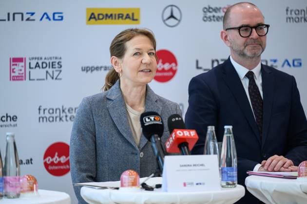 TENNIS - WTA, Tennis Damen Upper Austria Ladies Linz, PK LINZ,AUSTRIA,03.APR.26 - TENNIS - WTA Tour, Upper Austria Ladies Linz, preview, press conference, PK, Pressekonferenz Image shows tournament director Sandra Reichel.  GEPAxpictures xChristianxMoser