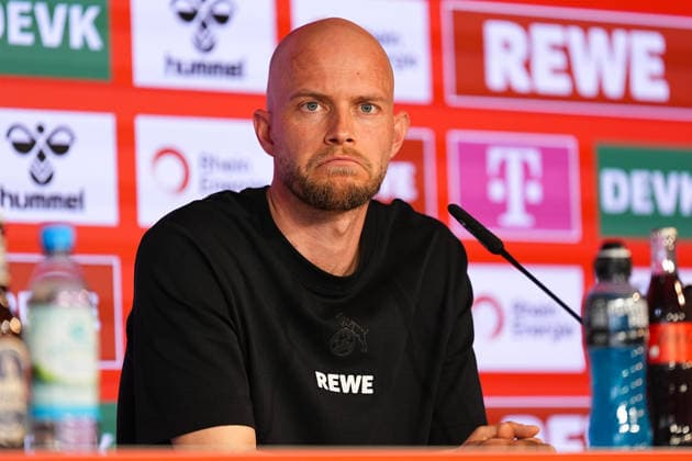 03.04.2026, xydrx, Fußball, Pressekonferenz 1.FC Köln mit Cheftrainer Rene Wagner vor dem Bundesliga Spiel gegen Eintracht Frankfurt im Clubhaus am Geißbockheim, Saison 2025 2026 DFB regulations prohibit any use of photographs as image sequences and or quasi-video. *** 03 04 2026, xydrx, Football, Press conference 1 FC Köln with head coach Rene Wagner before the Bundesliga match against Eintracht Frankfurt in the clubhouse at Geißbockheim, season 2025 2026 DFB regulations prohibit any use of photographs as image sequences and or quasi video Copyright: HMBxMedia YannisxDreimann