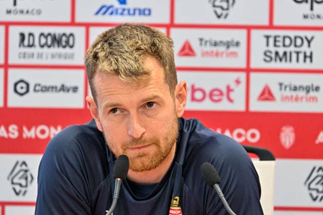 AS Monaco press conference, PK, Pressekonferenz in La Turbie - 03 Apr 2026 AS Monaco goalkeeper Lukas Hradecky attends a press conference ahead of the match against Olympique de Marseille, which will take place on Sunday, April 5, at the Stade Louis II, at the AS Monaco training center. La Turbie France Copyright: xLaurentxCoustx xSOPAxImagesx lco-asm-conf-03_04-3