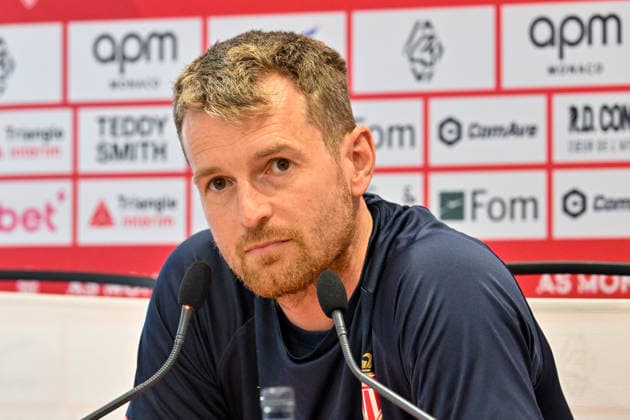 AS Monaco press conference, PK, Pressekonferenz in La Turbie - 03 Apr 2026 AS Monaco goalkeeper Lukas Hradecky attends a press conference ahead of the match against Olympique de Marseille, which will take place on Sunday, April 5, at the Stade Louis II, at the AS Monaco training center. La Turbie France Copyright: xLaurentxCoustx xSOPAxImagesx lco-asm-conf-03_04-5