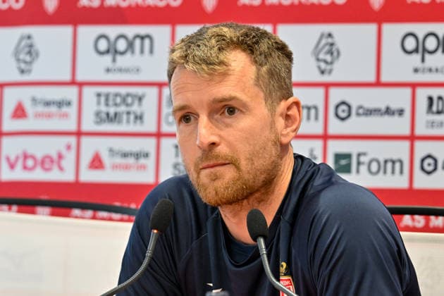 AS Monaco press conference, PK, Pressekonferenz in La Turbie - 03 Apr 2026 AS Monaco goalkeeper Lukas Hradecky attends a press conference ahead of the match against Olympique de Marseille, which will take place on Sunday, April 5, at the Stade Louis II, at the AS Monaco training center. La Turbie France Copyright: xLaurentxCoustx xSOPAxImagesx lco-asm-conf-03_04-6