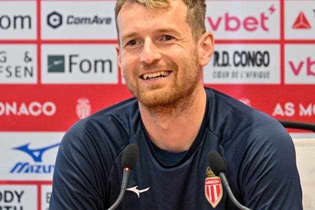 AS Monaco press conference, PK, Pressekonferenz in La Turbie - 03 Apr 2026 AS Monaco goalkeeper Lukas Hradecky attends a press conference ahead of the match against Olympique de Marseille, which will take place on Sunday, April 5, at the Stade Louis II, at the AS Monaco training center. La Turbie France Copyright: xLaurentxCoustx xSOPAxImagesx lco-asm-conf-03_04-9