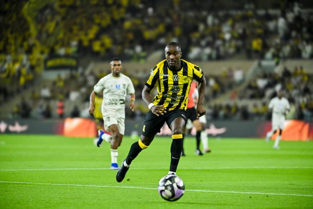 Saudi-Arabien: Fussball Saudi Pro League 2025 2026, 27. Spieltag - Al Ittihad FC vs Al Hazem- Prince Abdullah Al Faisal Sports City Stadium (Saudi Arabien): Moussa Diaby (Ittihad FC, 19) *** Saudi Arabia Football Saudi Pro League 2025 2026, Matchday 27 Al Ittihad FC vs Al Hazem Prince Abdullah Al Faisal Sports City Stadium Saudi Arabia Moussa Diaby Ittihad FC, 19 Copyright: xAlixIssax