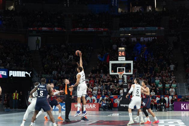 ESP Kosner Baskonia v Real Madrid Euroleague Edy Tavares of Real Madrid during the Euroleague match, between Kosner Baskonia and Real Madrid played at Buesa Arena Stadium on April 3, 2026 in Vitoria Spain Vitoria Basque Country Spain Basketball Copyright: xMiguelxGarciax xAgenciaxLOFx