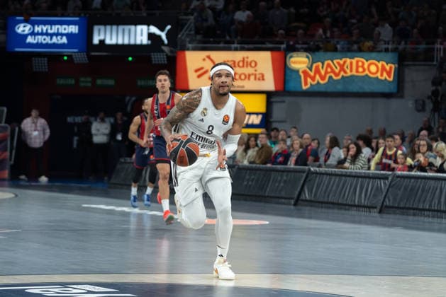 ESP Kosner Baskonia v Real Madrid Euroleague Chuma Okeke of Real Madrid during the Euroleague match, between Kosner Baskonia and Real Madrid played at Buesa Arena Stadium on April 3, 2026 in Vitoria Spain Vitoria Basque Country Spain Basketball Copyright: xMiguelxGarciax xAgenciaxLOFx