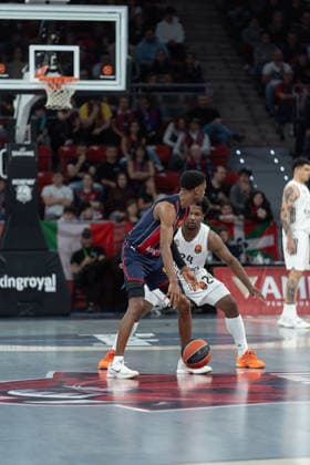 ESP Kosner Baskonia v Real Madrid Euroleague Andres Feliz of Real Madrid during the Euroleague match, between Kosner Baskonia and Real Madrid played at Buesa Arena Stadium on April 3, 2026 in Vitoria Spain Vitoria Basque Country Spain Basketball Copyright: xMiguelxGarciax xAgenciaxLOFx