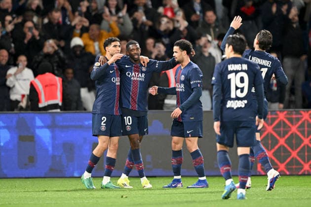Paris Saint-Germain v Toulouse FC - Ligue 1 McDonald s 2025 2026 33 Warren ZAIRE EMERY (psg) - 02 Achraf HAKIMI (psg) - 10 Ousmane DEMBELE (psg) during the Ligue 1 McDonald s match between Paris and Toulouse at Parc des Princes on April 3, 2026 in Paris, France. Paris France  Copyright: xFEPx 776348342