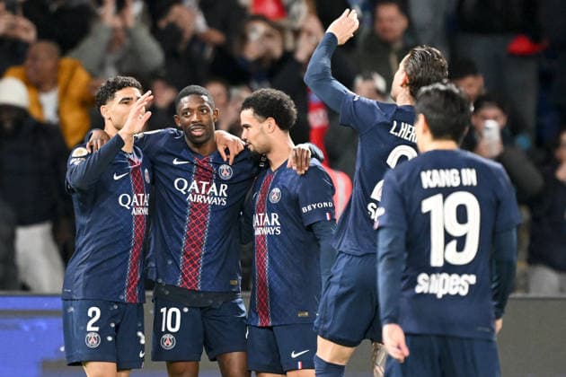 Paris Saint-Germain v Toulouse FC - Ligue 1 McDonald s 2025 2026 33 Warren ZAIRE EMERY (psg) - 10 Ousmane DEMBELE (psg) during the Ligue 1 McDonald s match between Paris and Toulouse at Parc des Princes on April 3, 2026 in Paris, France. Paris France  Copyright: xFEPx 776348342