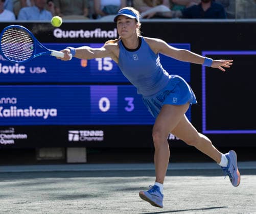 TENNIS 2026: Credit One Charleston Open APRIL 03 April 3, 2026: Iva Jovic (USA) defeated Anna Kalinskaya (RUS) 6-3, 6-4 at the Credit One Charleston Open being played at Credit One Staduim in Charleston, South Carolina USA Ã‚ÂLeslie Billman Tennisclix (Credit Image: Â Leslie Billman Cal Media) Charleston South Carolina USA EDITORIAL USE ONLY Copyright: xx ZUMA-20260403_zma_c04_082.jpg LesliexBillmanx csmphotothree485137