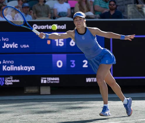 April 3, 2026: Iva Jovic (USA) defeated Anna Kalinskaya (RUS) 6-3, 6-4 at the Credit One Charleston Open being played at Credit One Staduim in Charleston, South Carolina USA Ã‚ Tennisclix Charleston USA - ZUMAc04_ 20260403_zma_c04_078 Copyright: xLesliexBillmanx