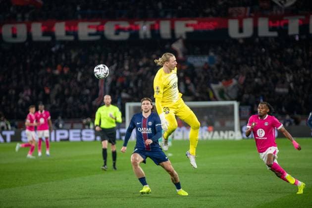 April 3, 2026, Paris, Å½Le-De-France, France: April 3, 2026, Paris, France: Paris Saint-Germain defeated Toulouse on Matchday 28 of Ligue 1 at the Parc des Princes (3-1) thanks to a brace from Ousman Dembo lo and GonoÂßalo Ramos. Ramus Nicolaisen scored for Toulouse. PSG remains at the top of the league. Paris France - ZUMAp284 20260403_zip_p284_059 Copyright: xMickaelxPintax