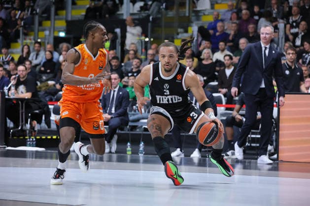 03 Carsen EDWARDS Virtus Bologna Match BASKETBALL - EUROLEAGUE Virtus Bologna vs Valencia Basket 03-04-2026 00 Brancou Badio Valencia Basket Match BASKETBALL - EUROLEAGUE Virtus Bologna vs Valencia Basket 03-04-2026 during Virtus Bologna vs Valencia BC, Basketball Euroleague match in Bologna, Italy, April 03 2026  Copyright: xValentinoxOrsini IPAxSportx xipa-agency.netx xx IPA_73742129 IPA_Agency_IPA73742129