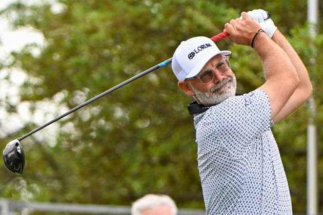 SAN ANTONIO, TX - APRIL 03: Paul Waring (ENG) watches his tee shot on 10 during the second round of the Valero Texas Open on April 3, 2026, at the AT&T Oaks Course at TPC San Antonio, San Antonio, Texas. (Photo by Ken Murray Icon Sportswire) GOLF: APR 03 PGA, Golf Herren Valero Texas Open EDITORIAL USE ONLY Icon2604030112
