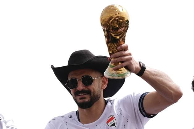 Baghdad celebrates national team, Nationalteam s homecoming with cheers BAGHDAD, IRAQ - APRIL 04: Iraqis celebrate the national football team’s qualification for the World Cup, welcoming the players with festive gatherings and cheers after earning the country’s first World Cup spot in 40 years in Baghdad, Iraq on April 04, 2026. Murtadha Al-Sudani Anadolu Baghdad Iraq. Editorial use only. Please get in touch for any other usage.  Copyright: x2026xAnadoluxMurtadhaxAl-Sudanix