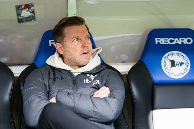 04 04 2026 Soccer, 2025 2026, 2 Bundesliga, 28 Matchday, DSC Arminia Bielefeld SV Darmstadt 98 Florian Kohfeldt Coach Darmstadt DFL REGULATIONS PROHIBIT ANY USE OF PHOTOGRAPHS AS IMAGE SEQUENCES AND OR QUASI VIDEO