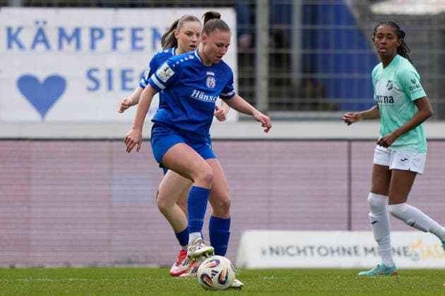 04 04 2026, Hänsch Arena, Meppen, GER, 2 Bundesliga, Women SV Meppen vs SC Sand, Lana Hubbeling SV Meppen 18 DFL REGULATIONS PROHIBIT ANY USE OF PHOTOGRAPHS AS IMAGE SEQUENCES AND OR QUASI VIDEO Meppen Lower Saxony Germany Hänsch Arena