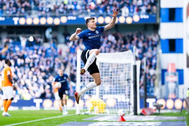 04 04 2026 Soccer, 2025 2026, 2 Bundesliga, Matchday 28, DSC Arminia Bielefeld SV Darmstadt 98 Semir Telalovic Bielefeld cheers after his goal for 1 1 DFL REGULATIONS PROHIBIT ANY USE OF PHOTOGRAPHS AS IMAGE SEQUENCES AND OR QUASI VIDEO