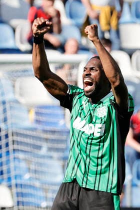 April 4, 2026, Reggio Emilia, REGGIO EMILIA: Sassuolo s Ulisses Garcia jubilates after scoring the goal during the Italian Serie A soccer match US Sassuolo vs Cagliari Calcio at Mapei Stadium in Reggio Emilia, Italy, 4 April 2026. ANSA ELISABETTA BARACCHI. Soccer: Serie A ; Sassuolo - Cagliari  - ZUMAa110 20260404_zaf_a110_008 Copyright: xElisabettaxBaracchix