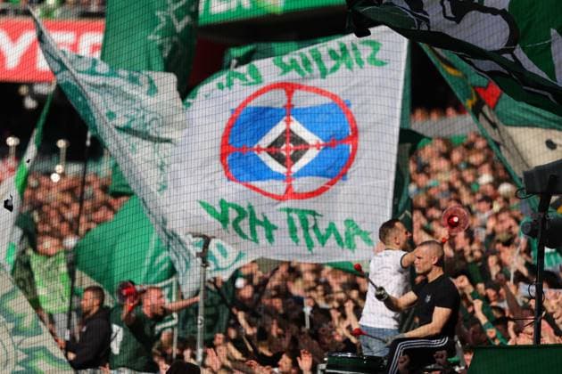 GER, 1.FBL SV Werder Bremen vs. RB Leipzig 04.04.26, Weserstadion, Bremen, GER, 1.FBL SV Werder Bremen vs. RB Leipzig im Bild picture shows Fahnen Banner Stimmung Emotionen Fans SV Werder Bremen Der HSV im Visier der Ultras *** GER, 1 FBL SV Werder Bremen vs RB Leipzig 04 04 26, Weserstadion, Bremen, GER, 1 FBL SV Werder Bremen vs RB Leipzig in the picture picture shows flags banners atmosphere emotions fans SV Werder Bremen HSV targeted by the Ultras nordphotoxGmbHx xTauchnitz nph00059