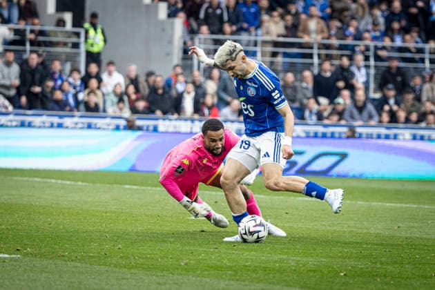 but de Enciso Espinola Julio Cesar 19 FOOTBALL : Racing Strasbourg (RCS) vs Nice - ligue 1 - Strasbourg - 04 04 26  Copyright: xelyxandroxcegarrax