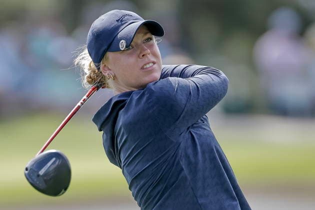 2026 Augusta National Women s Amateur golf tournament - Round 3 Meja Ortengren of Sweden tees off on the third hole during the final round of the 2026 Augusta National Women s Amateur golf tournament at the Augusta National Golf Club in Augusta, Georgia, USA, 04 April 2026. AUGUSTA GEORGIA United States  Copyright: xERIKxS.xLESSERx