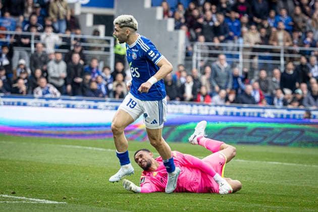 FOOTBALL : Racing Strasbourg (RCS) vs Nice - ligue 1 - Strasbourg - 04 04 26 but de Enciso Espinola Julio Cesar 19  Copyright: xelyxandroxcegarrax