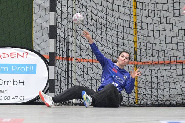 Joelle Arno ESV 1927 Regensburg, 12 in goal TG Nuertingen vs ESV 1927 Regensburg, Alsco Handball 2 Bundesliga Women, 23 league matchday, season 2025 2026, 04 04 2026 TG Nuertingen vs ESV 1927 Regensburg, Alsco Handball 2 Bundesliga Women, 23 league matchday, season 2025 2026, 04 04 2026 Nuertingen Copyright: xEibner-Pressefotox TobiasxBaurx EP_TBR
