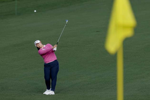 2026 Augusta National Women s Amateur golf tournament - Round 3 Seojin Park of Korea hits from the fairway on the second hole during the final round of the 2026 Augusta National Women s Amateur golf tournament at the Augusta National Golf Club in Augusta, Georgia, USA, 04 April 2026. AUGUSTA GEORGIA United States  Copyright: xERIKxS.xLESSERx