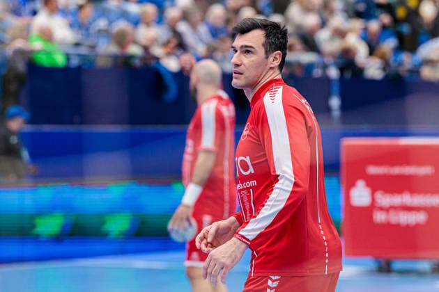 Isaias Guardiola MT Melsungen, 40 GER, TBV Lemgo Lippe vs MT Melsungen, Handball, 1 Bundesliga, Matchday 27, Season 2025 2026, 04 04 2026 GER, TBV Lemgo Lippe vs MT Melsungen, Handball, 1 Bundesliga, Matchday 27, Season 2025 2026, 04 04 2026 Lemgo Copyright: xEibner-Pressefoto JanxRollingerx EP_JSK