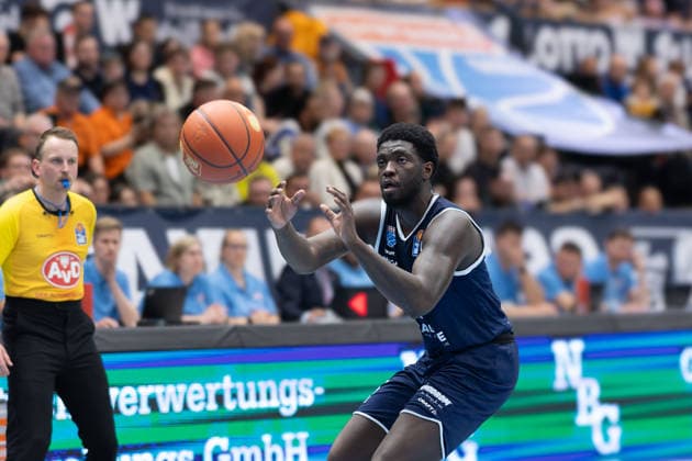Khyri Thomas MBC, 0 , Syntainics MBC vs FC Bayern Muenchen Basketball, Basketball, 1 Bundesliga, Men, 28 Matchday, Season 2025 26, 04 04 2026 Weißenfels Stadthalle Sachsen Anhalt Germany