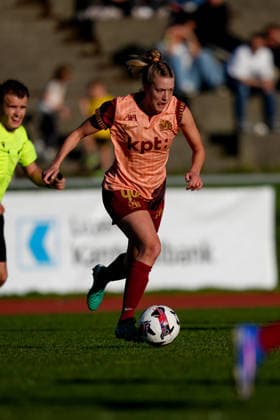 Switzerland AXA Women s Super League 2025 26, FC Lucerne vs BSC YB Women Hubelmatt, Lucerne Athena Marie Kuehn 12 YB Women Copyright: xKjetilxWaberx