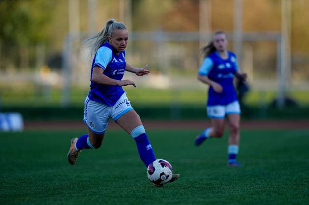 Switzerland AXA Women s Super League 2025 26, FC Luzern vs BSC YB Women Hubelmatt, Luzern Jennie Marie Egeriis 17 FCL Copyright: xKjetilxWaberx