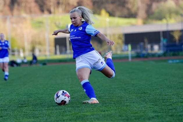 Switzerland AXA Women s Super League 2025 26, FC Luzern vs BSC YB Women Hubelmatt, Luzern Jennie Marie Egeriis 17 FCL Copyright: xKjetilxWaberx