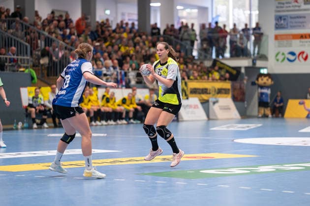 HSG Blomberg Lippe GER vs Borussia Dortmund GER , Handball, 1 Handball Bundesliga Women, 22 Matchday, 4 4 2026, Season 2025 2026, Blomberg Guro Nestaker Borussia Dortmund, 33 in attack Blomberg Sporthalle an der Ulmenallee Germany