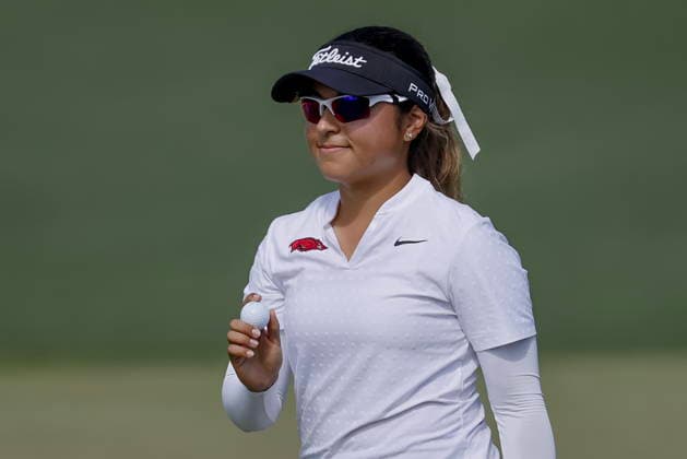 2026 Augusta National Women s Amateur golf tournament - Round 3 Maria Jose Marin of Colombia reacts on the second hole during the final round of the 2026 Augusta National Women s Amateur golf tournament at the Augusta National Golf Club in Augusta, Georgia, USA, 04 April 2026. AUGUSTA GEORGIA United States  Copyright: xERIKxS.xLESSERx