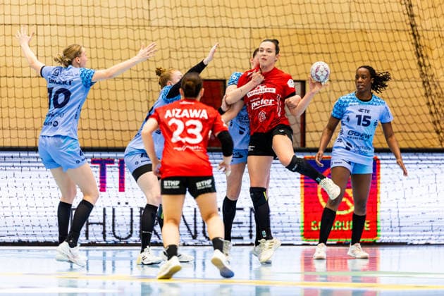 04 04 2026, GER, Handball, Women, Season 2025 2026, Alsco 1 Bl, 22 Matchday, Thueringer HC HSG Bensheim Auerbach Flames Jana Scheib Thueringer HC,20 99947 Bad Langensalza Salza Halle Sporthalle Mehrz Thüringen Germany