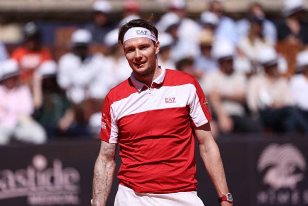 TENNIS : Bastide Medical UTS Nimes - 04 04 2026 NIMES, FRANCE : Â« The Bublik Enemy Â» Alexander BUBLIK (2) lors de la demi-finale du Bastide Medical UTS Nimes, 1er evenement du tournoi 2026 de l™Ultimate Tennis Showdown aux Arenes de Nimes, le 4 avril 2026. NimesFrance  Copyright: xValentinaxClaretx