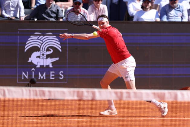 TENNIS : Bastide Medical UTS Nimes - 04 04 2026 NIMES, FRANCE : Â« The Bublik Enemy Â» Alexander BUBLIK (2) lors de la demi-finale du Bastide Medical UTS Nimes, 1er evenement du tournoi 2026 de l™Ultimate Tennis Showdown aux Arenes de Nimes, le 4 avril 2026. NimesFrance  Copyright: xValentinaxClaretx