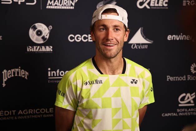 TENNIS : Bastide Medical UTS Nimes - 04 04 2026 NIMES, FRANCE : Â« The Ice Man Â» Casper RUUD lors de la conference de presse du Bastide Medical UTS Nimes, 1er evenement du tournoi 2026 de l™Ultimate Tennis Showdown aux Arenes de Nimes, le 4 avril 2026. NimesFrance  Copyright: xValentinaxClaretx