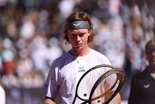 TENNIS : Bastide Medical UTS Nimes - 04 04 2026 NIMES, FRANCE : Â« Rublo Â» Andrey RUBLEV lors de la demi-finale du Bastide Medical UTS Nimes, 1er evenement du tournoi 2026 de l™Ultimate Tennis Showdown aux Arenes de Nimes, le 4 avril 2026. NimesFrance  Copyright: xValentinaxClaretx
