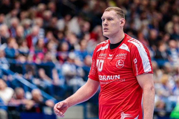 Dainis Kristopans MT Melsungen, 10 GER, TBV Lemgo Lippe vs MT Melsungen, Handball, 1 Bundesliga, Matchday 27, Season 2025 2026, 04 04 2026 GER, TBV Lemgo Lippe vs MT Melsungen, Handball, 1 Bundesliga, Matchday 27, Season 2025 2026, 04 04 2026 Lemgo Copyright: xEibner-Pressefoto JanxRollingerx EP_JSK