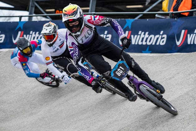 2026-04-04 - UEC BMX European Cup TIEL, NETHERLANDS - APRIL 4: 881 Thijs PRONK (NED) during the UEC BMX European Cup at the BMX Baan TFCC de Weirijders on April 4, 2026 in Tiel, Netherlands Tiel BMX Baan TFCC de Weirijders Netherlands Content not available for redistribution in The Netherlands directly or indirectly through any third parties. Copyright: xEdwinxBlaauwbroekx