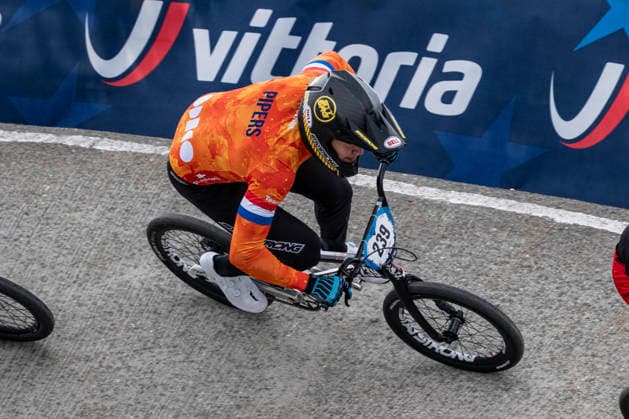 2026-04-04 - UEC BMX European Cup TIEL, NETHERLANDS - APRIL 4: 239 Casper PIPERS (NED) during the UEC BMX European Cup at the BMX Baan TFCC de Weirijders on April 4, 2026 in Tiel, Netherlands Tiel BMX Baan TFCC de Weirijders Netherlands Content not available for redistribution in The Netherlands directly or indirectly through any third parties. Copyright: xEdwinxBlaauwbroekx