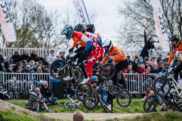 2026-04-04 - UEC BMX European Cup TIEL, NETHERLANDS - APRIL 4: 31 Jaymio BRINK (NED) during the UEC BMX European Cup at the BMX Baan TFCC de Weirijders on April 4, 2026 in Tiel, Netherlands Tiel BMX Baan TFCC de Weirijders Netherlands Content not available for redistribution in The Netherlands directly or indirectly through any third parties. Copyright: xEdwinxBlaauwbroekx