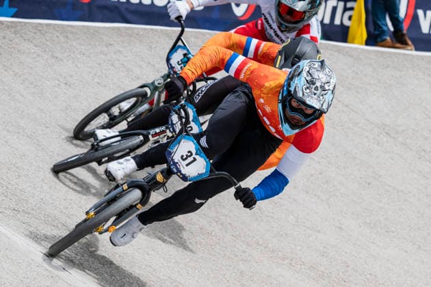 2026-04-04 - UEC BMX European Cup TIEL, NETHERLANDS - APRIL 4: 31 Jaymio BRINK (NED) during the UEC BMX European Cup at the BMX Baan TFCC de Weirijders on April 4, 2026 in Tiel, Netherlands Tiel BMX Baan TFCC de Weirijders Netherlands Content not available for redistribution in The Netherlands directly or indirectly through any third parties. Copyright: xEdwinxBlaauwbroekx