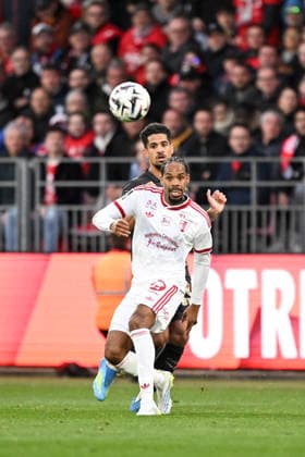 Stade Brestois 29 v Stade Rennais FC - Ligue 1 McDonald s 2025 2026 10 Ludovic BLAS (srfc) - 14 Remy LABEAU LASCARY (sb29) during the Ligue 1 McDonald s match between Brest and Rennes at Stade Francis Le Ble on April 4, 2026 in Brest, France. Brest France  Copyright: xFEPx 776348345