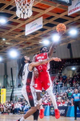 Barmer 2 Basketball Bundesliga ProA Bayer Giants Leverkusen vs RheinStars Koeln, 04 04 26 Leverkusen, 04 04 26 Michael Jordan Miller RheinStars Cologne, 23 during the game of the Barmer 2 Basketball Bundesliga ProA Bayer Giants Leverkusen vs RheinStars Koeln at the Ostermann Arena in Leverkusen Copyright: xBEAUTIFULxSPORTS LeahxKohringx